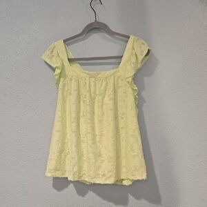 LC Lauren Conrad Soft Top In Illusion Green